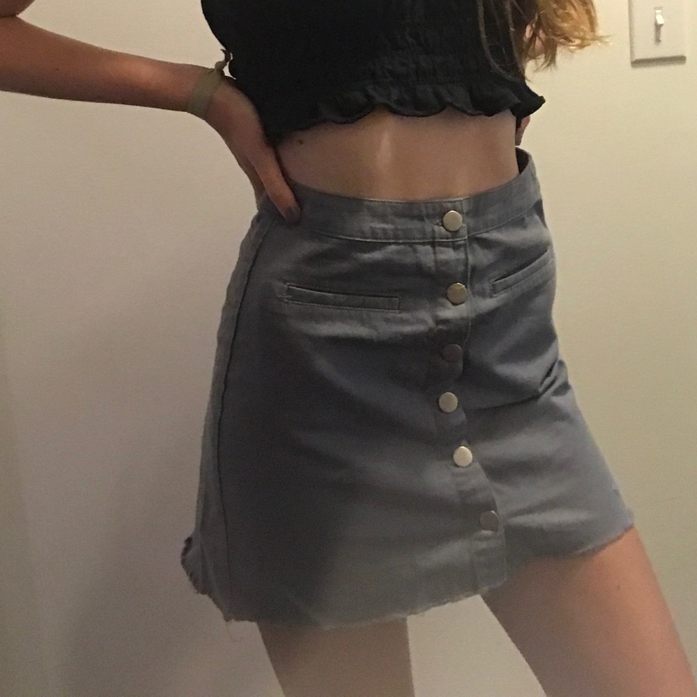 Cool blue skirt